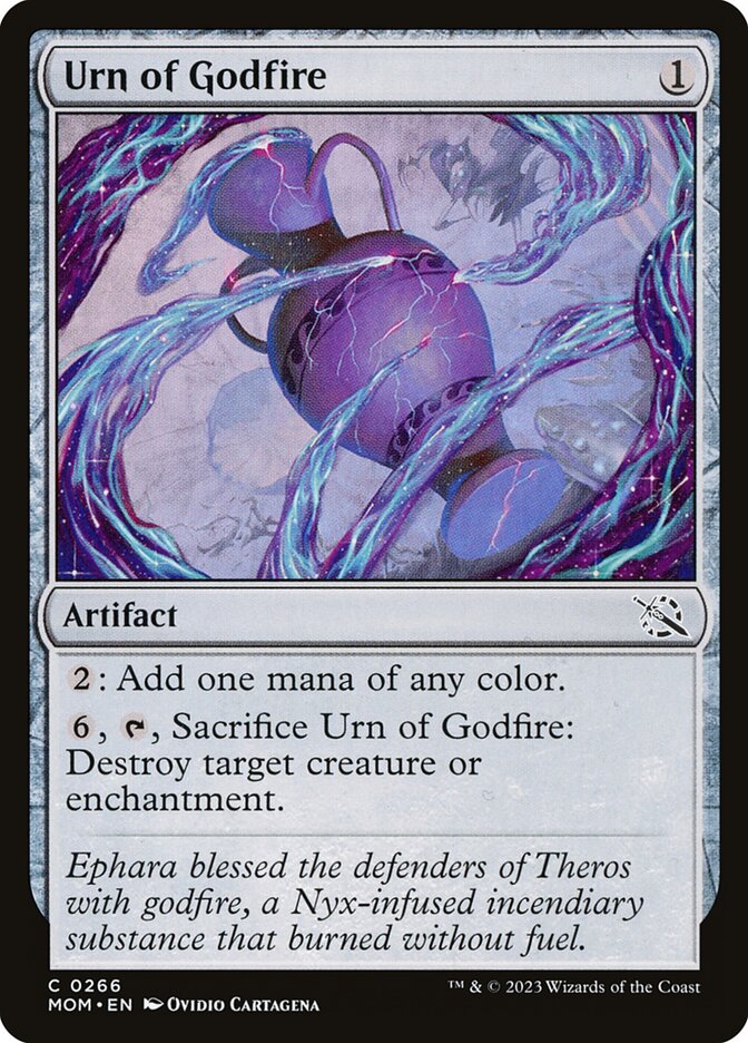 Urn of Godfire - carta Magic The Gathering