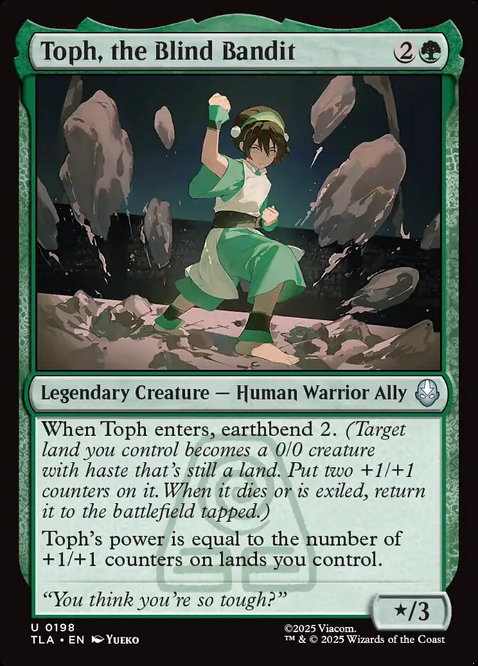Toph, the Blind Bandit - TLA-198-NF-LDG-UNI