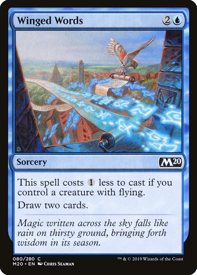 Winged Words - carta Magic The Gathering
