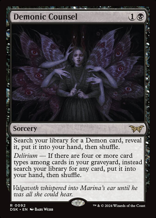 Demonic Counsel - carta Magic The Gathering