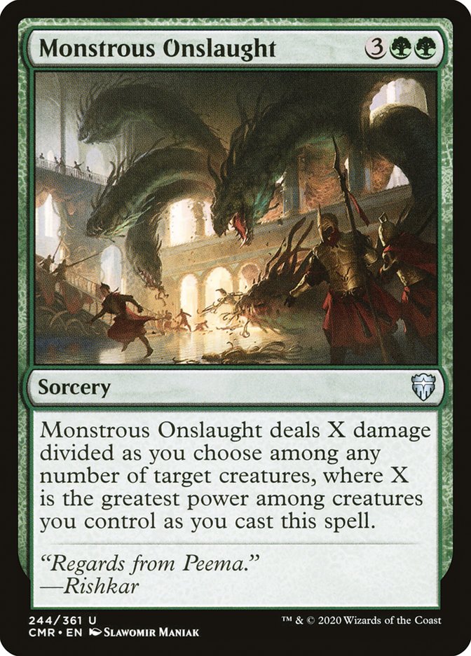 Monstrous Onslaught - carta Magic The Gathering